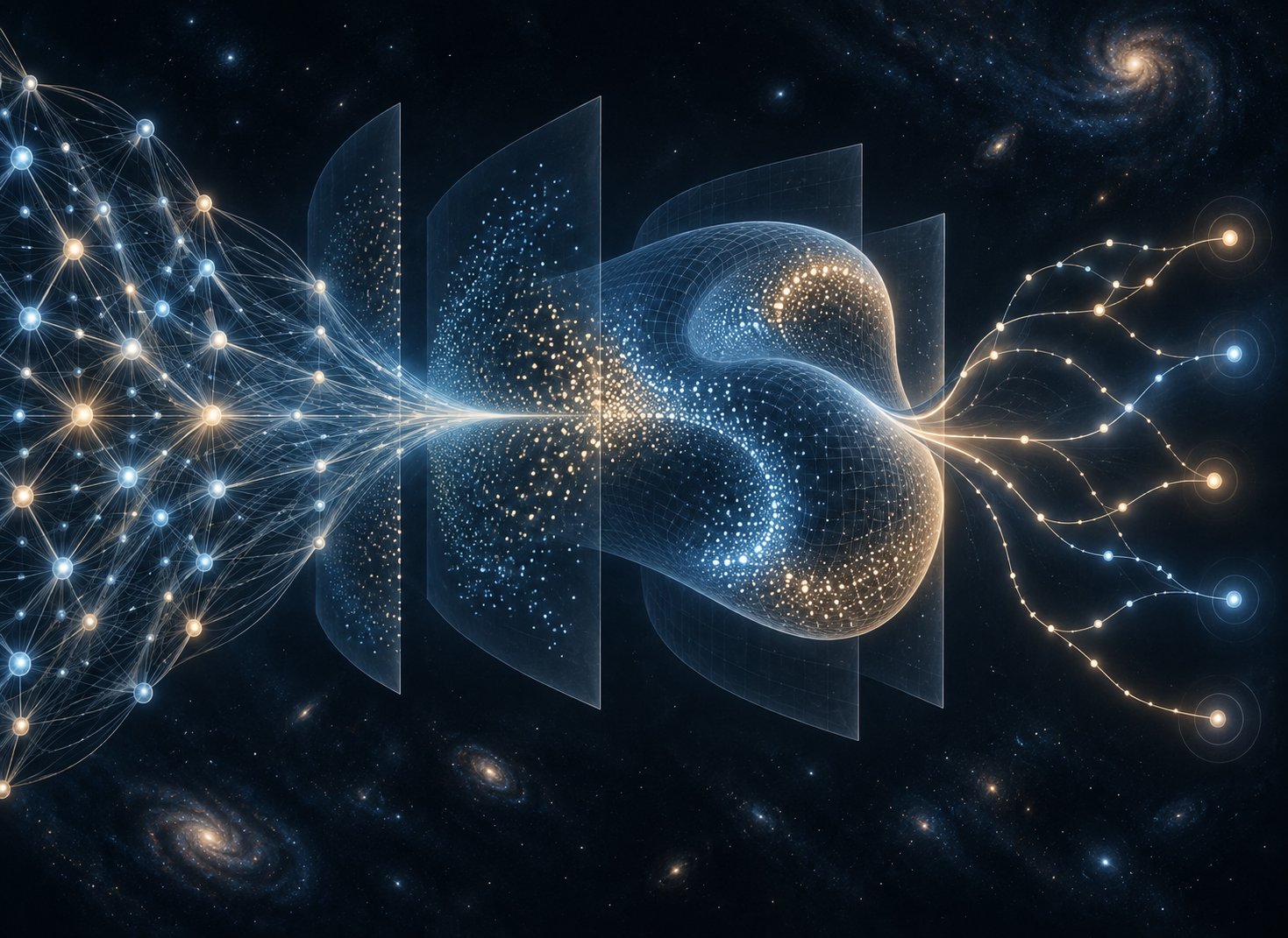 Complex network with computational and statistical structures