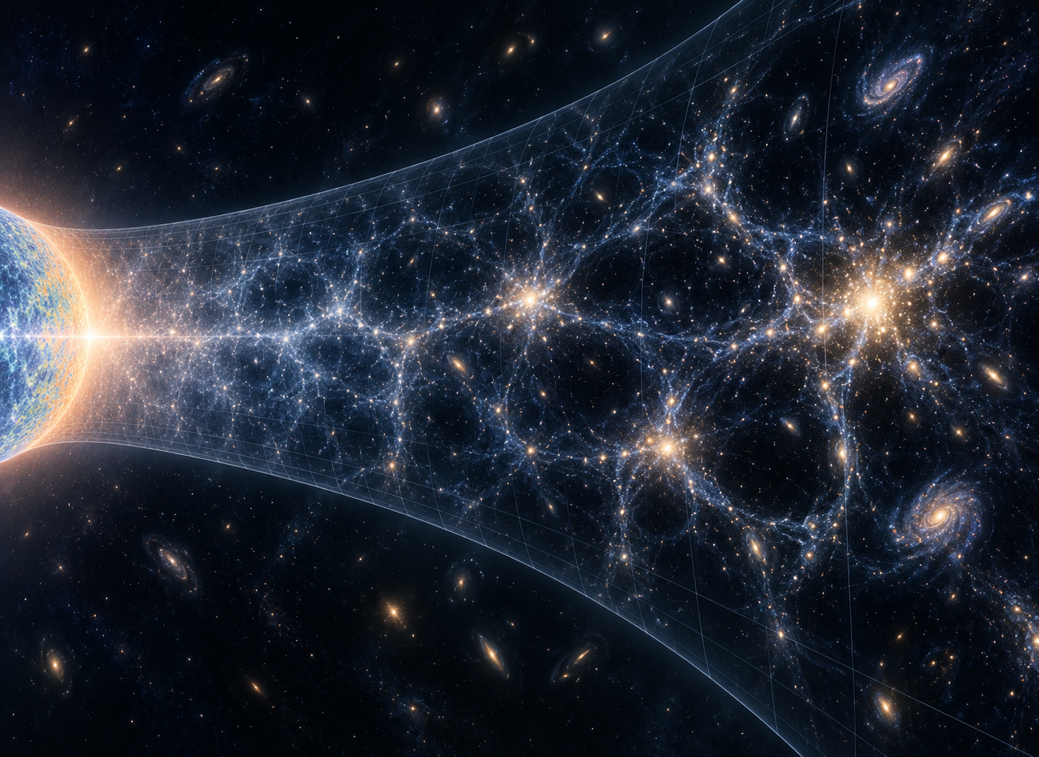 Cosmological geometry and gravitational field lines