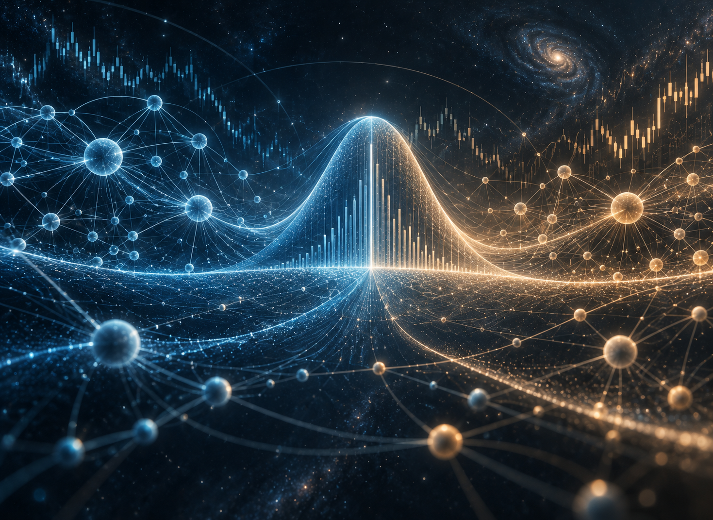 Open book and scientific diagrams